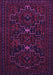 Machine Washable Persian Purple Traditional Area Rugs, wshtr1533pur