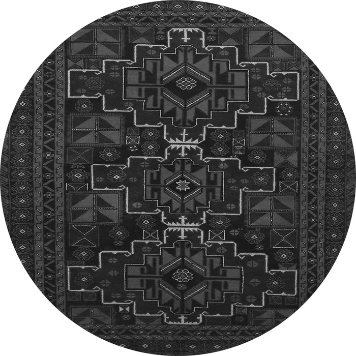 Square Persian Gray Traditional Rug, tr1533gry