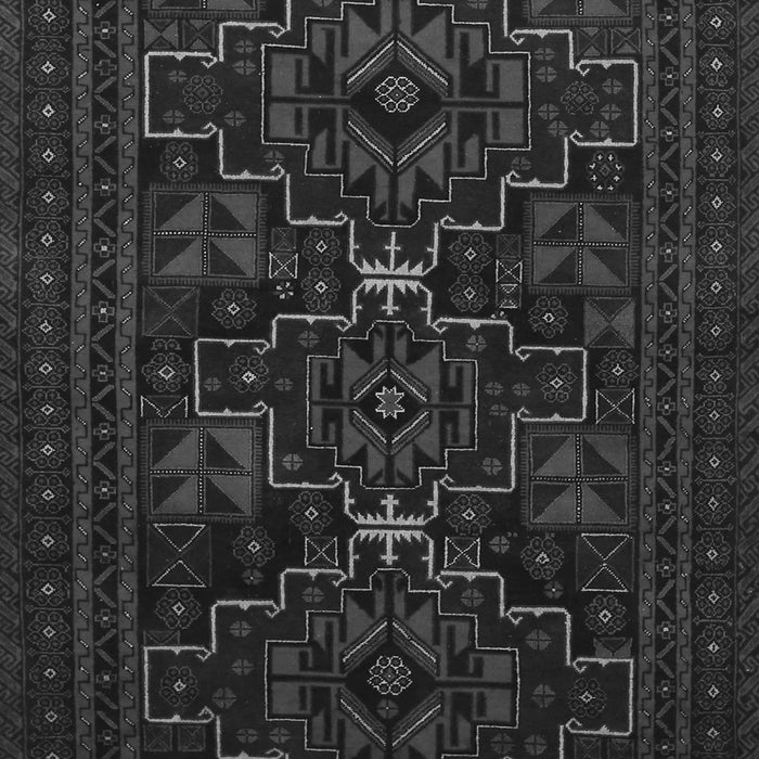 Serging Thickness of Machine Washable Persian Gray Traditional Rug, wshtr1533gry