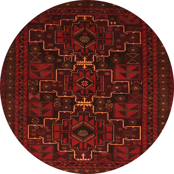 Square Persian Orange Traditional Rug, tr1533org