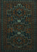 Machine Washable Persian Turquoise Traditional Area Rugs, wshtr1533turq