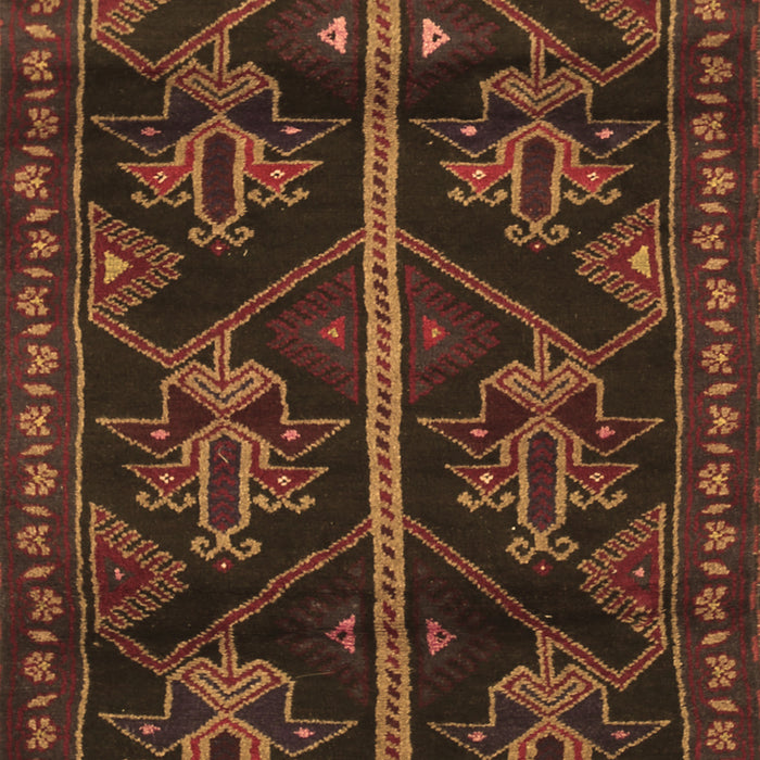 Machine Washable Persian Brown Traditional Rug, wshtr1534brn