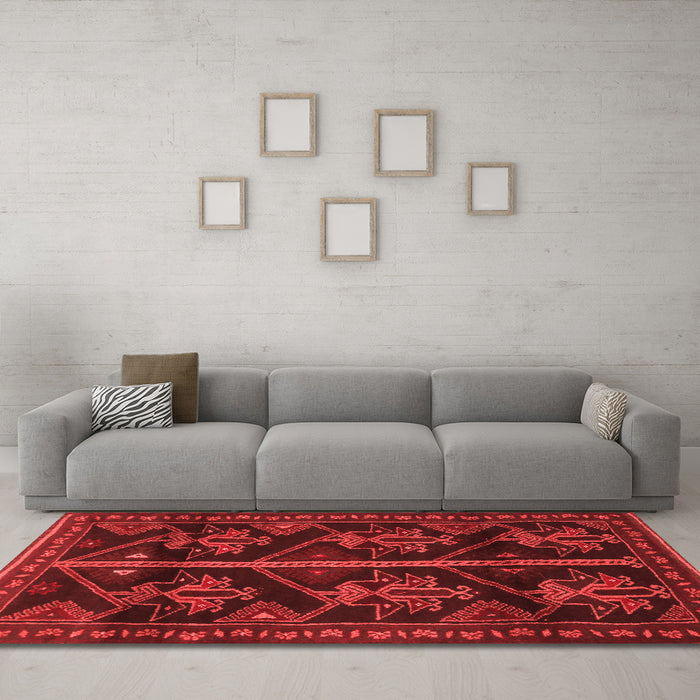 Traditional Red Washable Rugs