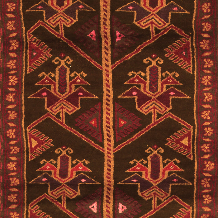 Serging Thickness of Machine Washable Persian Orange Traditional Area Rugs, wshtr1534org