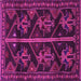 Square Machine Washable Persian Pink Traditional Rug, wshtr1534pnk