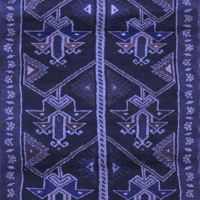 Machine Washable Persian Blue Traditional Rug, wshtr1534blu