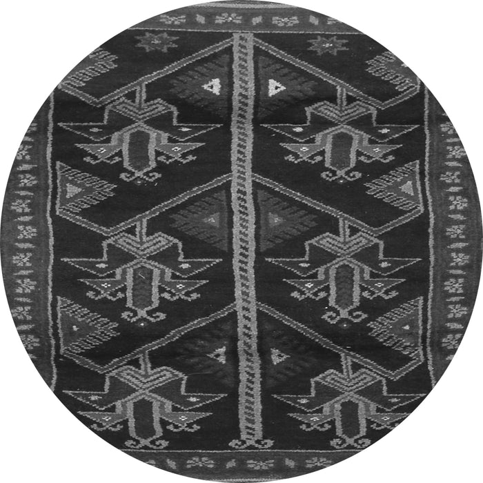 Square Persian Gray Traditional Rug, tr1534gry