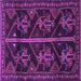 Square Machine Washable Persian Purple Traditional Area Rugs, wshtr1534pur