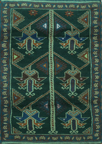Persian Turquoise Traditional Rug, tr1534turq