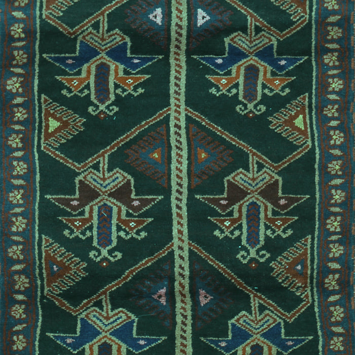 Persian Turquoise Traditional Rug, tr1534turq