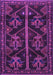 Machine Washable Persian Purple Traditional Area Rugs, wshtr1534pur