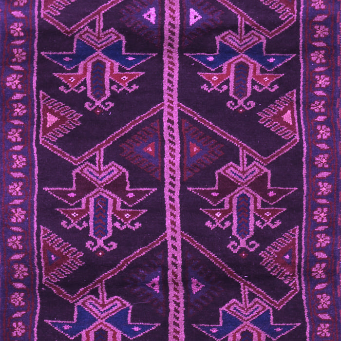 Machine Washable Persian Purple Traditional Area Rugs, wshtr1534pur