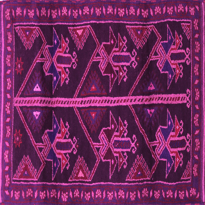 Square Persian Pink Traditional Rug, tr1534pnk