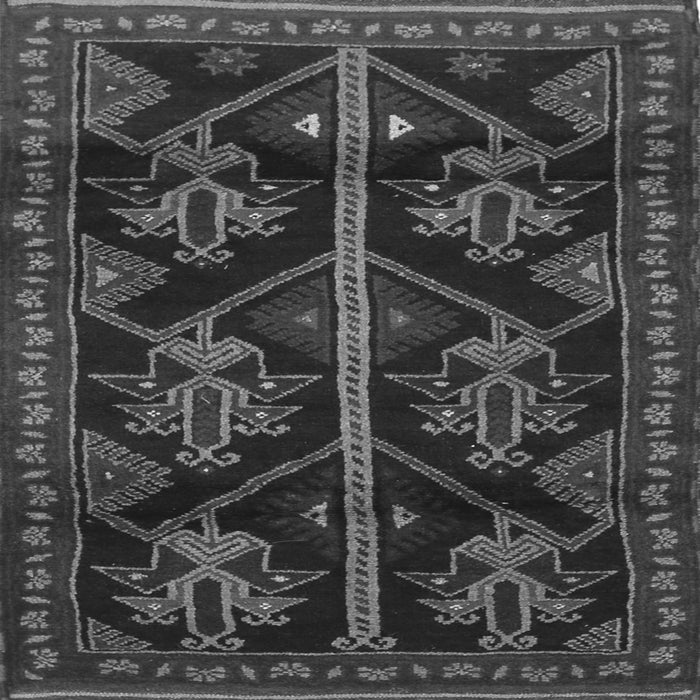 Serging Thickness of Persian Gray Traditional Rug, tr1534gry