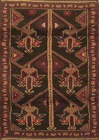 Persian Brown Traditional Rug, tr1534brn