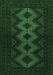 Machine Washable Persian Emerald Green Traditional Area Rugs, wshtr1535emgrn