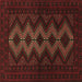 Square Machine Washable Persian Brown Traditional Rug, wshtr1535brn