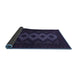 Sideview of Persian Blue Traditional Rug, tr1535blu