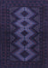 Machine Washable Persian Blue Traditional Rug, wshtr1535blu