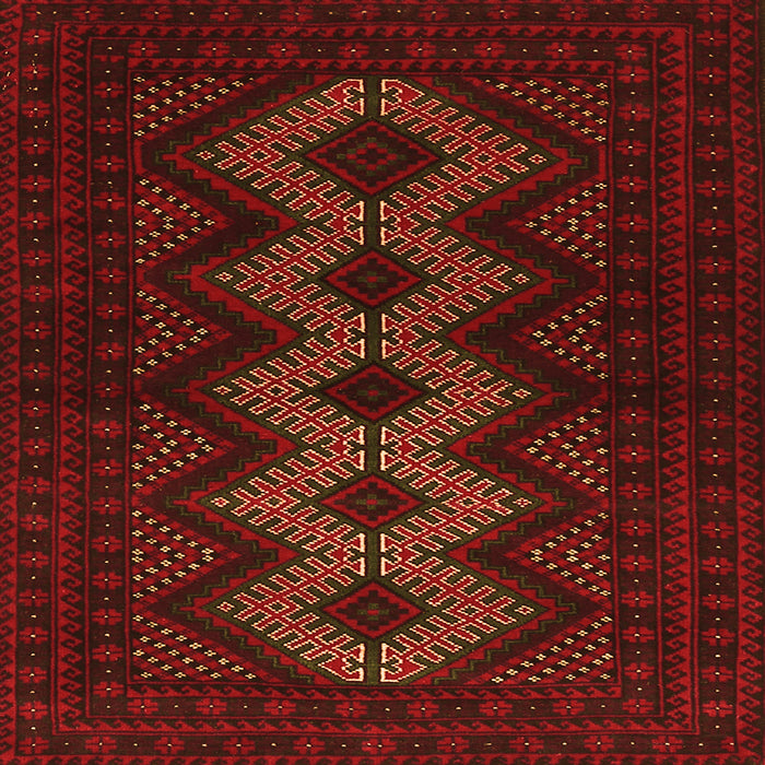 Round Machine Washable Persian Orange Traditional Area Rugs, wshtr1535org