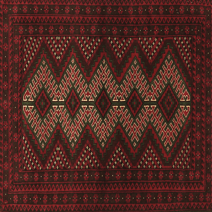 Square Persian Brown Traditional Rug, tr1535brn