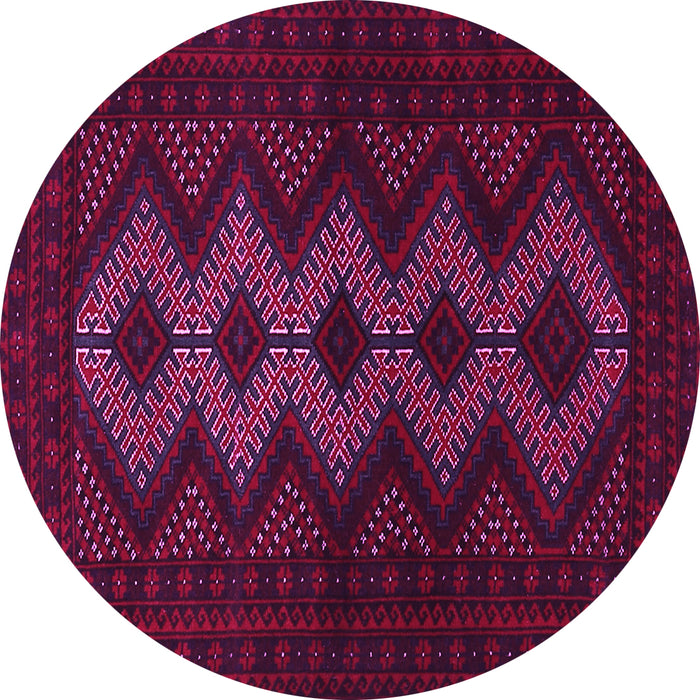 Round Persian Pink Traditional Rug, tr1535pnk