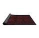 Sideview of Traditional Burgundy Brown Persian Rug, tr1536