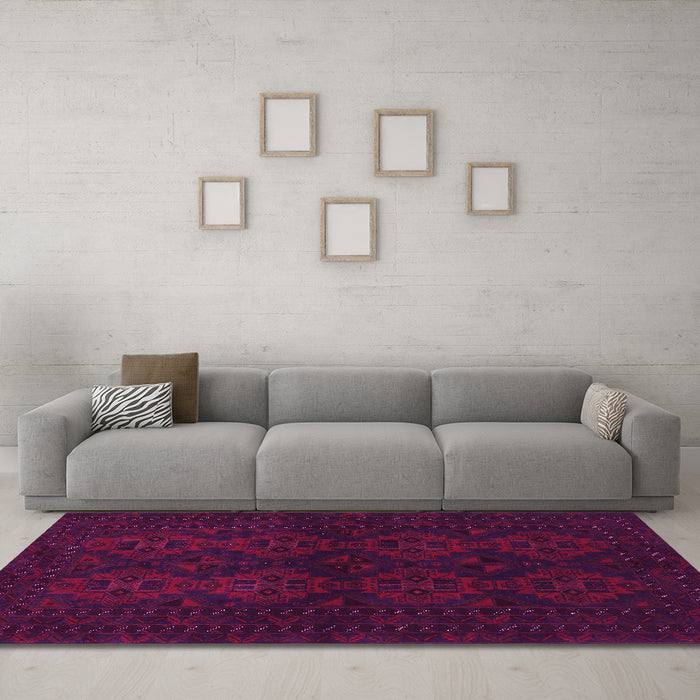 Machine Washable Persian Pink Traditional Rug in a Living Room, wshtr1536pnk