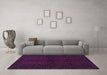 Machine Washable Persian Purple Traditional Area Rugs in a Living Room, wshtr1536pur