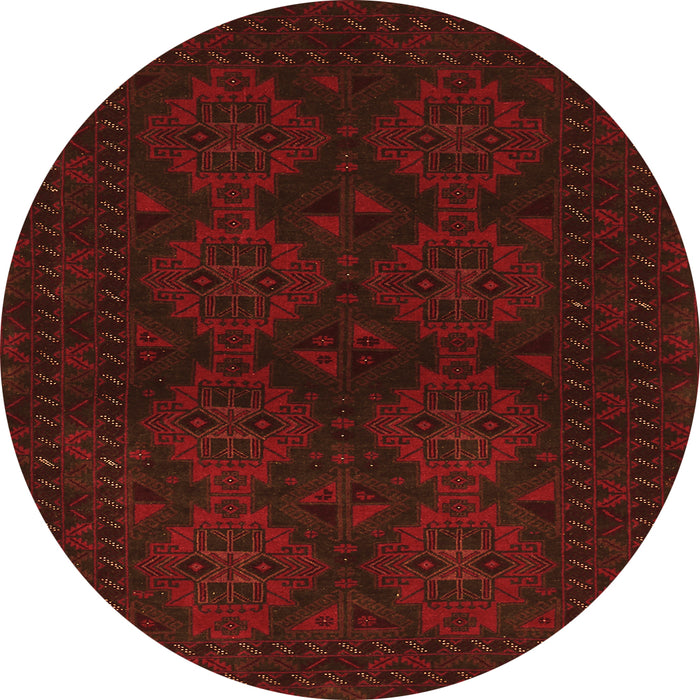 Square Persian Orange Traditional Rug, tr1536org