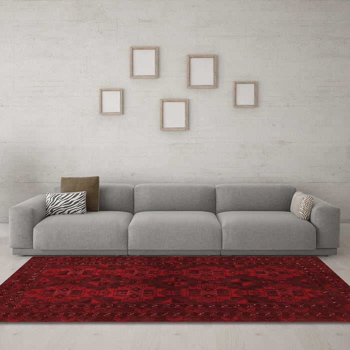 Traditional Red Washable Rugs