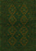 Serging Thickness of Machine Washable Persian Green Traditional Area Rugs, wshtr1536grn