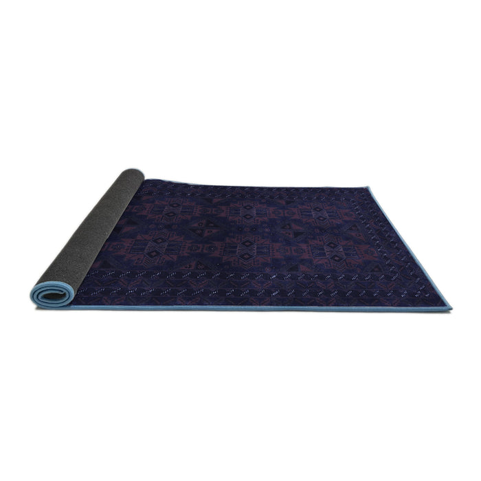 Sideview of Persian Blue Traditional Rug, tr1536blu