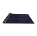 Sideview of Persian Blue Traditional Rug, tr1536blu