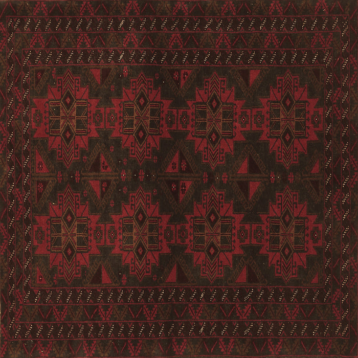 Square Machine Washable Persian Brown Traditional Rug, wshtr1536brn