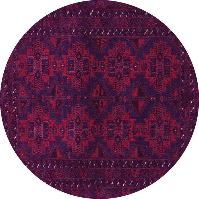 Round Machine Washable Persian Pink Traditional Rug, wshtr1536pnk
