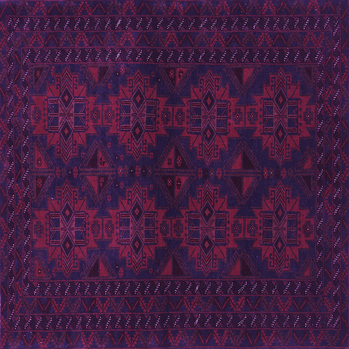 Square Persian Purple Traditional Rug, tr1536pur