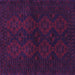 Square Machine Washable Persian Purple Traditional Area Rugs, wshtr1536pur