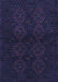 Machine Washable Persian Blue Traditional Rug, wshtr1536blu