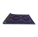Sideview of Persian Blue Traditional Rug, tr1537blu
