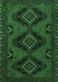 Machine Washable Persian Emerald Green Traditional Area Rugs, wshtr1537emgrn