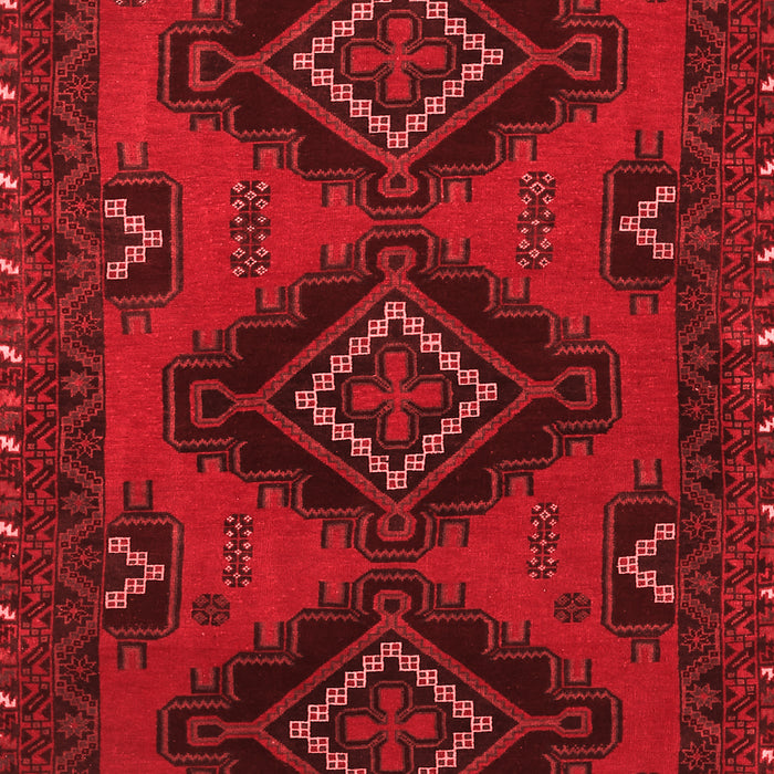 Machine Washable Persian Red Traditional Rug, wshtr1537red