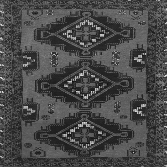 Serging Thickness of Persian Gray Traditional Rug, tr1537gry