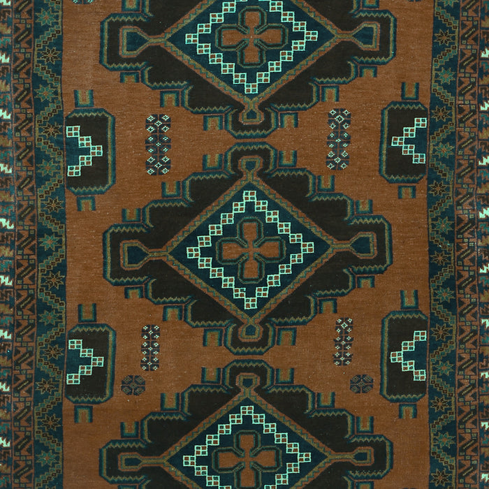 Machine Washable Persian Turquoise Traditional Area Rugs, wshtr1537turq