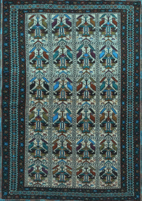 Persian Light Blue Traditional Rug, tr1538lblu