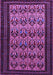 Machine Washable Persian Purple Traditional Area Rugs, wshtr1538pur