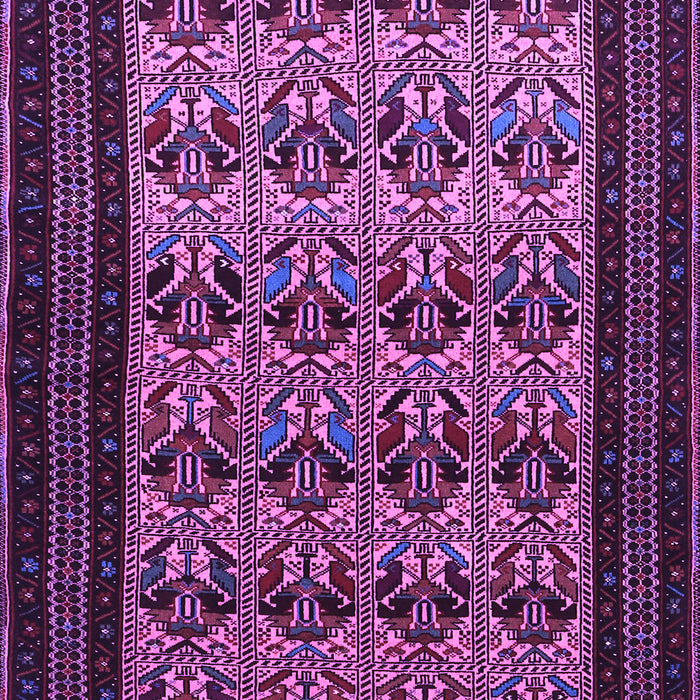Machine Washable Persian Purple Traditional Area Rugs, wshtr1538pur