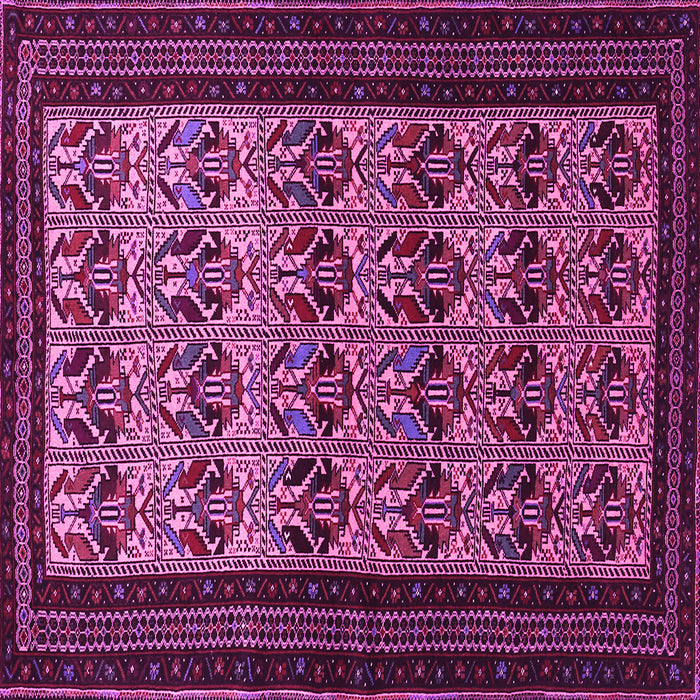 Square Persian Pink Traditional Rug, tr1538pnk