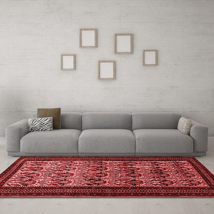 Traditional Red Washable Rugs