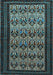 Machine Washable Persian Light Blue Traditional Rug, wshtr1538lblu